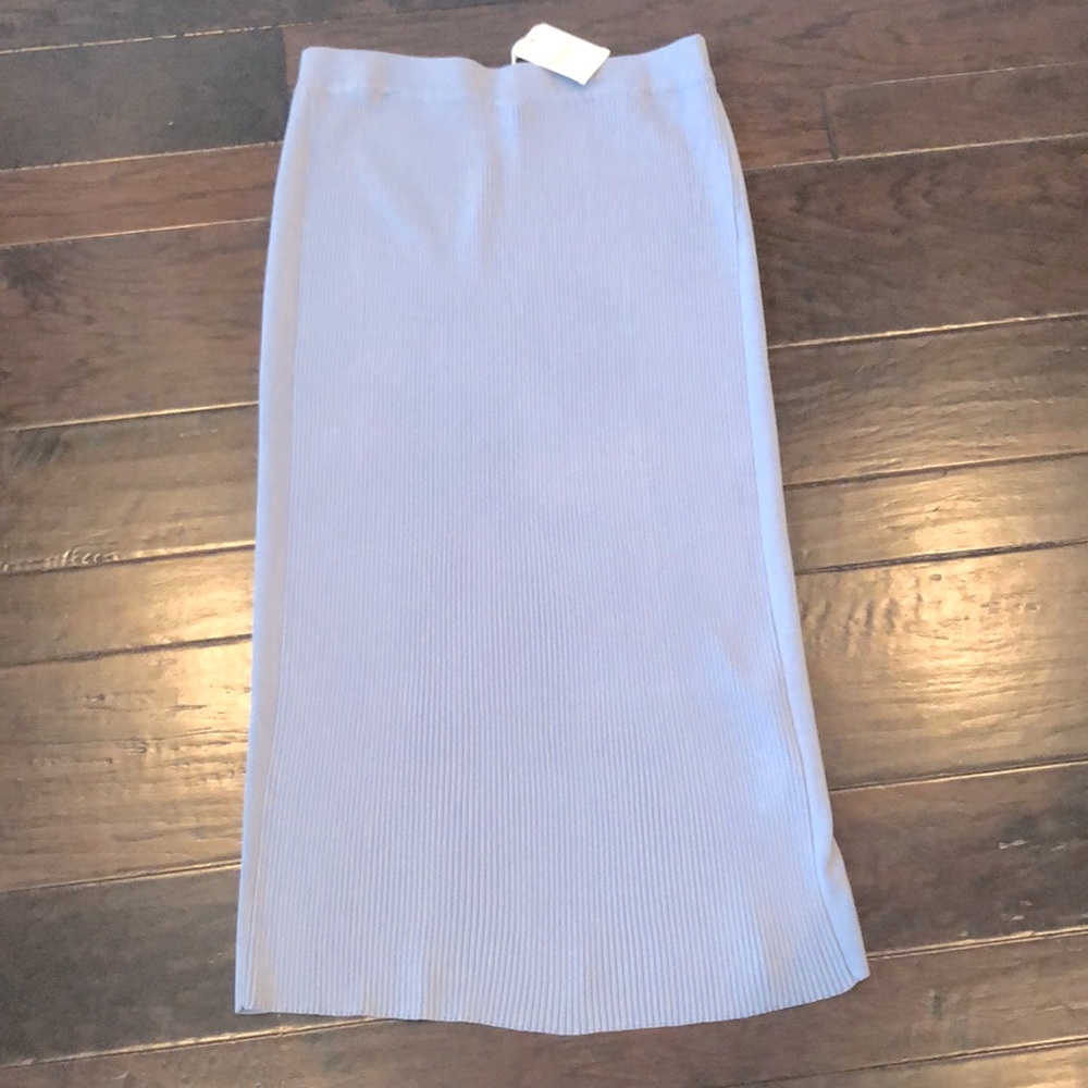 Beige Brand Ladies Sweater Skirt (Color- Light Steel Blue)